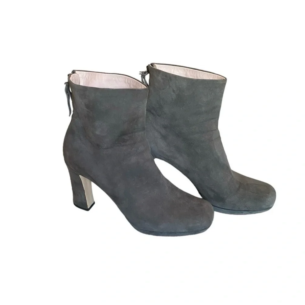 Miu Miu Suede Leather Ankle Boots